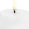 LED pillar candle, Nordic white, Smooth, 5x2,8 cm