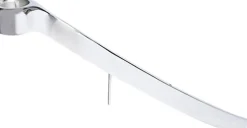 LIGHTARCH Candle Holder 1 arm Taper, Chrome 28 x 17 CM