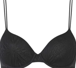 Lightly lined demi-plunge bra