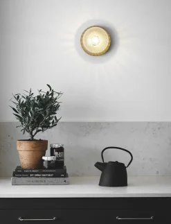 Liila 1 Medium IP44, nordic gold / optic clear