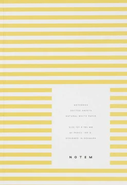 Lille notesbog, gule striber