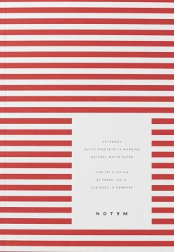 Lille notesbog, røde striber