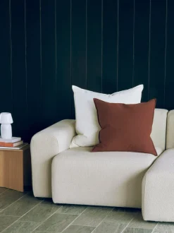 Linen Cushion-50 x 50-Iron red