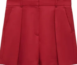 Linen-blend suit bermuda shorts