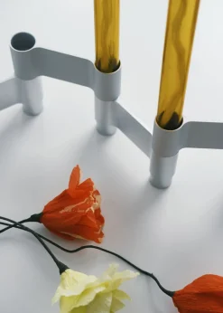 LINK, CANDLE HOLDER, POLISHED ALUMINIUM, 11060P