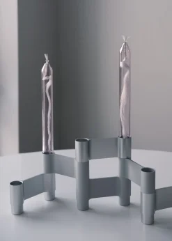 LINK, CANDLE HOLDER, POLISHED ALUMINIUM, 11060P