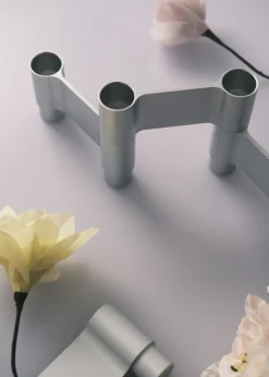 LINK, CANDLE HOLDER, POLISHED ALUMINIUM, 11060P