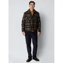 Luke check wool jacket