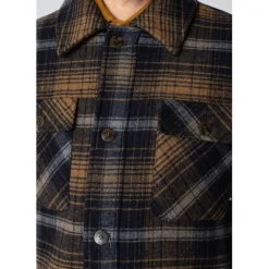 Luke check wool jacket