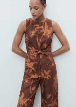 Lyocell jumpsuit with cut-out and k