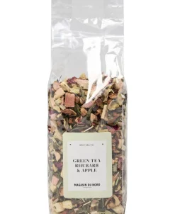 MAGASIN Grøn te rabarber og æble i pose 100g