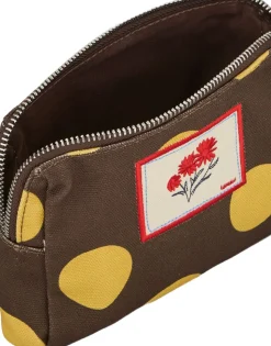 Maxi Polka Canvas Pouch Bag