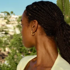 Medium Heart Crush Hoops