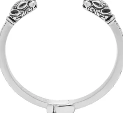 Men's Panther Bangle in Silver