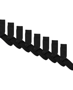 Mens plain sock - 8 pk bl mel