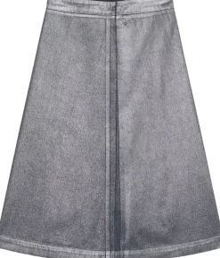 Metallic Denim Stellar Skirt