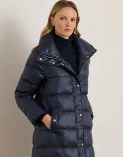 Metallic Funnelneck Down Maxicoat