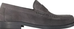 Miles Penny Loafer - Charcoal Suede