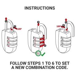 Mini Combi Twin Padlocks
