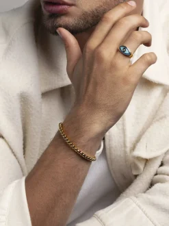 5mm Gold Box Chain Classic Bracelet