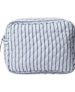 Moira 2 Make up bag Blue Stripe big