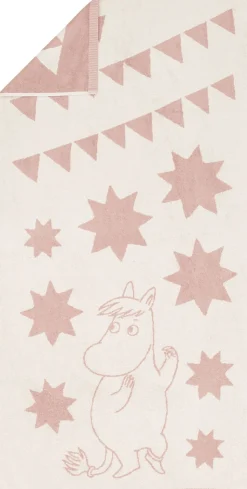 Moomin Arabia badehåndklæde 70x140, Stjerner pink
