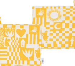 Moomin Arabia grydelapper Fest gul