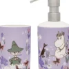 Moomin Arabia Sæbe dispenser & tandbørste holder sæt, Flower