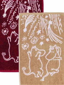 Moomin Arabia 30x50cm håndklædesæt Festlige Øjeblikke GOTS