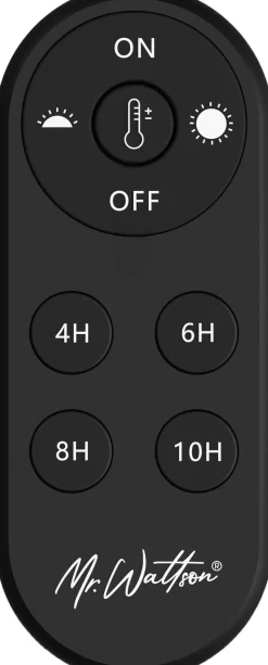 Mr. Wattson Remote Control, Oval, Black