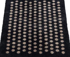 Måtte 40x60 cm, dot sort/sand