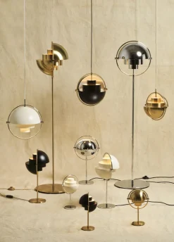 Multi-Lite Floor Lamp - Brass base