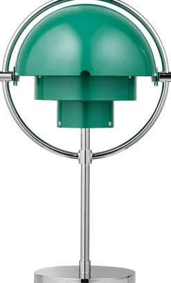 Multi-Lite Portable Lamp, EU Base: Chrome, Shade: Teal Green