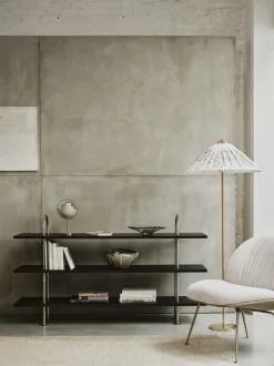 Multi-Lite Portable Lamp, EU Base: Brass, Shade: Pastel Gray