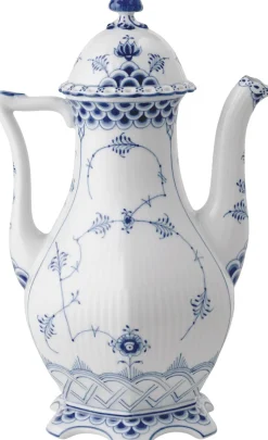 Musselmalet Helblonde Kaffekande 100 cl