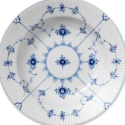 Musselmalet Riflet 23 cm. dyb tallerken