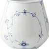 Musselmalet Riflet 20,5 cm vase - stor