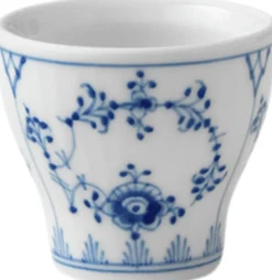 Musselmalet Riflet æggebæger 4,8 cm.