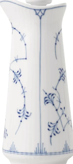 Musselmalet Riflet Olie- og Eddikeflaske, 13,5 cm