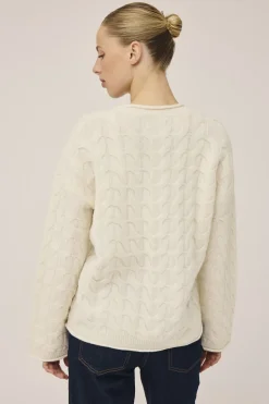 Myrna 5 Langærmede striksweater - 100% Uld RWS