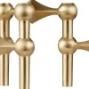Nagel candle holder set with 3 pcs - brushed brass