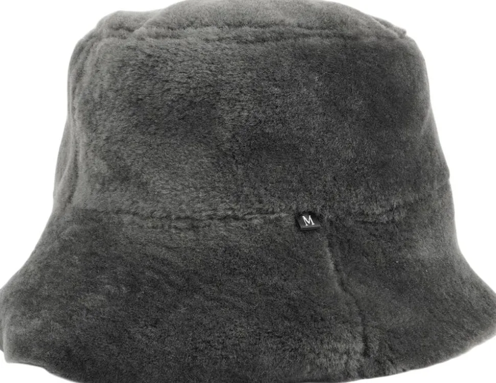 NANGA - DOUBLE FACE SHEARLING HAT W/ LEATHER DETAILS