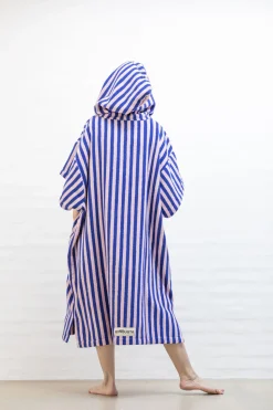 Naram Poncho - dazzling blue & rose