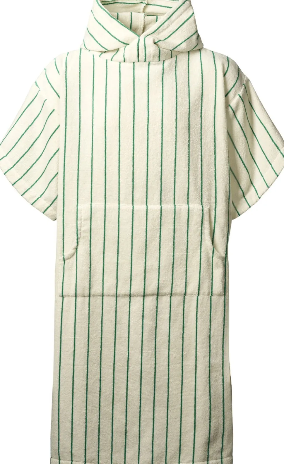 Naram Poncho - pure white & grass