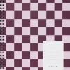 NELA notebook - Large, Bordeaux check