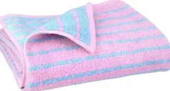 Nuance Håndklæde 70x140 cm lys blå/rosa