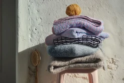 Nuance Håndklæde 70x140 cm lys blå/rosa