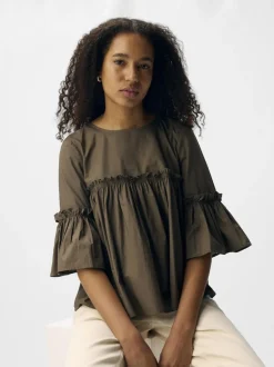 OBJIRA HOPE 3/4 RE O-NECK TOP 141