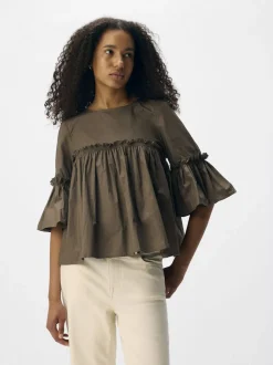 OBJIRA HOPE 3/4 RE O-NECK TOP 141