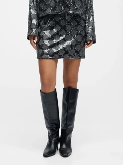 OBJLEA HW SHORT SKIRT 141